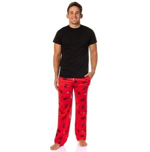 Marvel Men's Red Spider Man  Pajama Pants with Character Print Size L